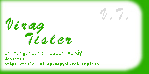 virag tisler business card