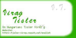 virag tisler business card